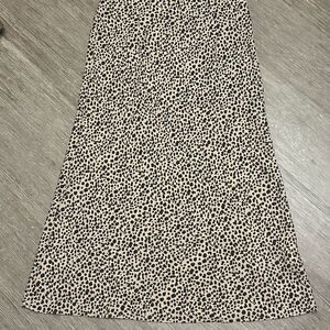 Leopard Print Midi Skirt